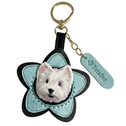 Custom Pet Leather Engraved Star Shape