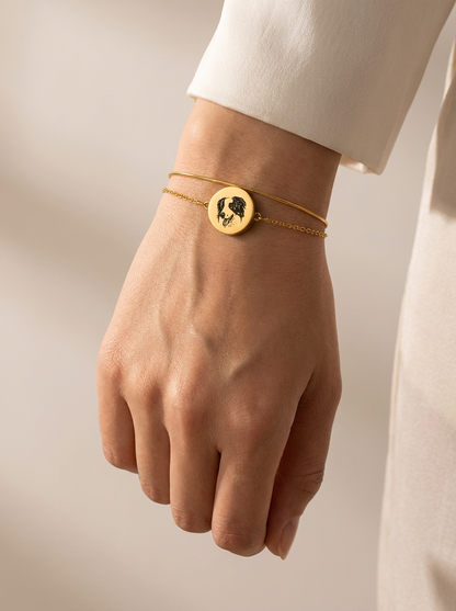 Custom Pet Portrait Bracelet