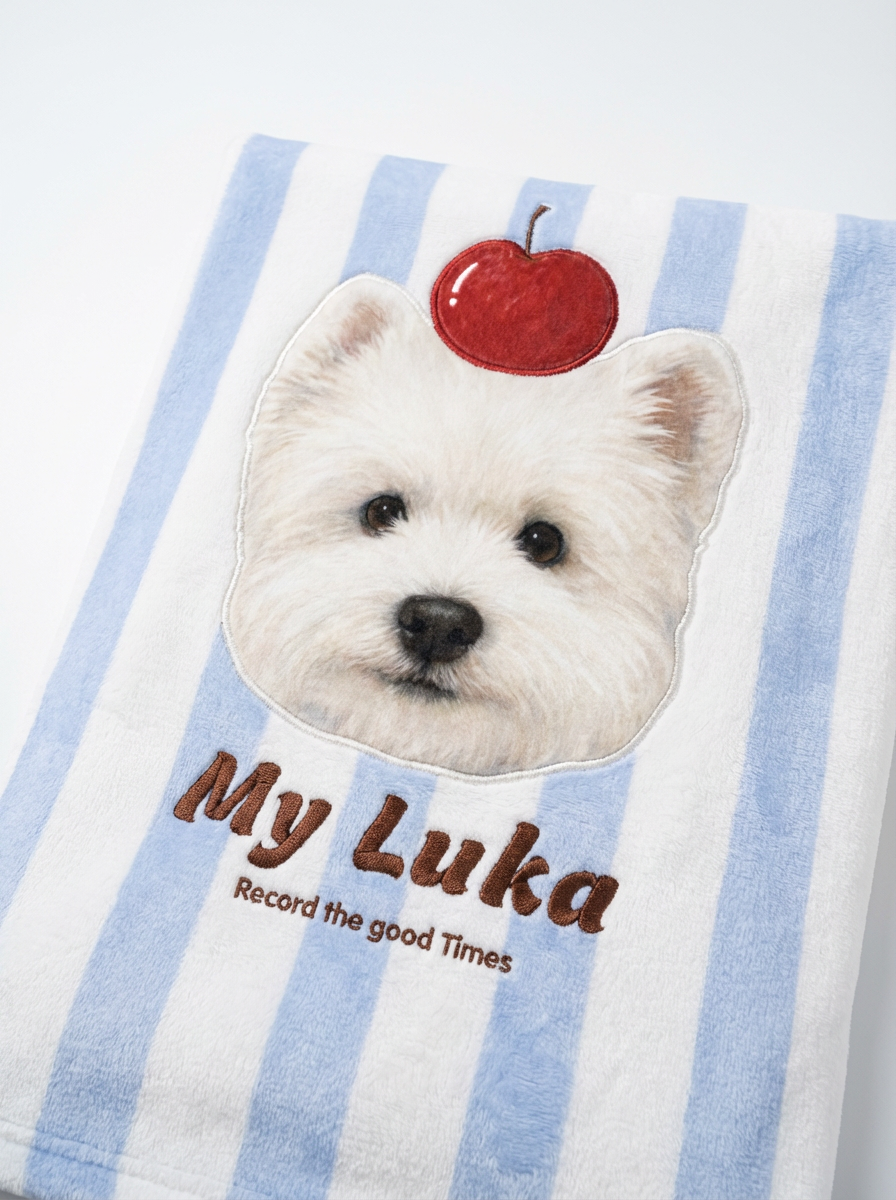 Custom Pet Portrait Blanket