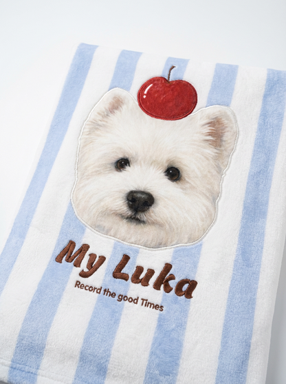 Custom Pet Portrait Blanket