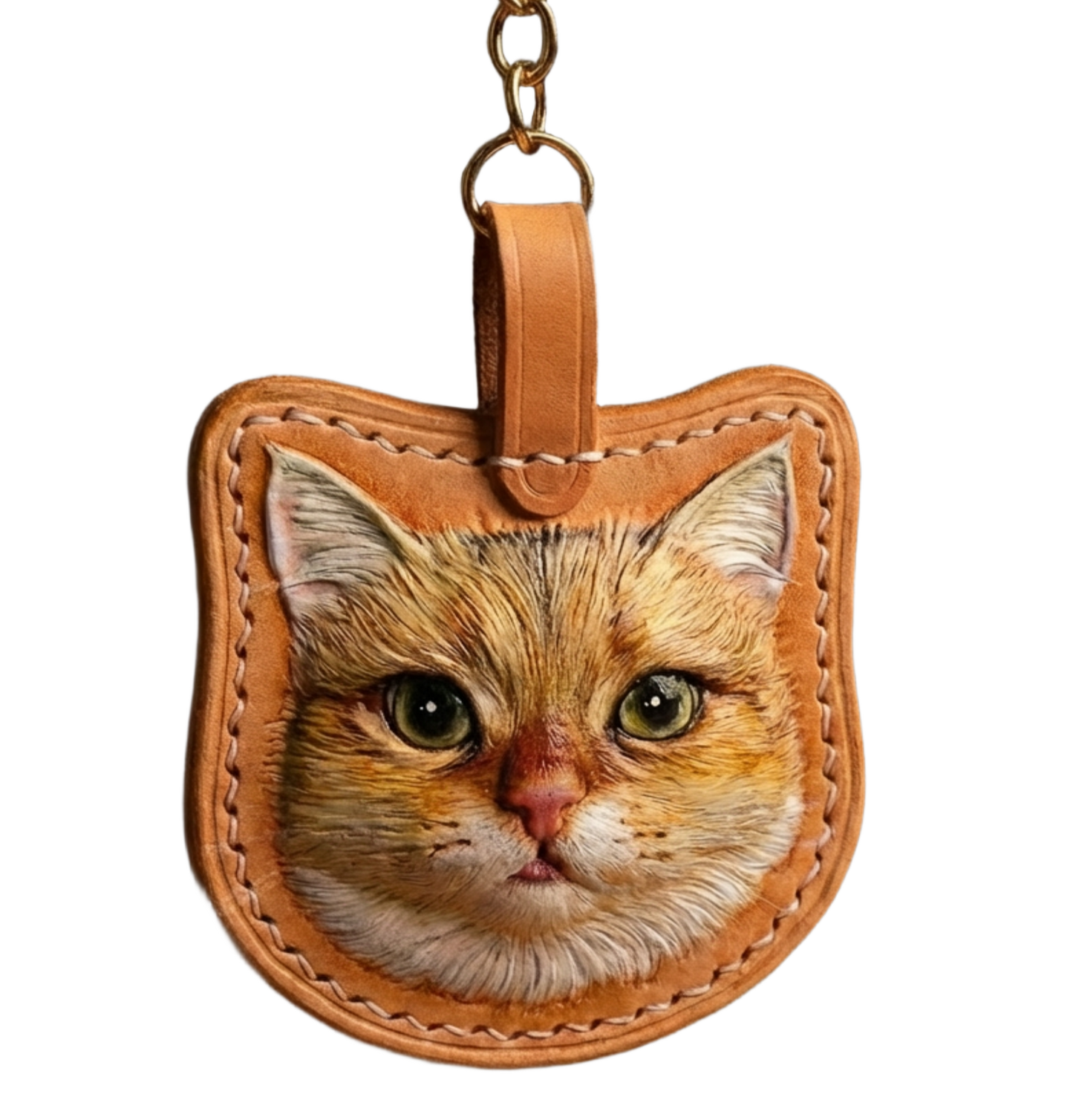 Custom Profile-Cut Leather Engraved