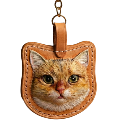 Custom Profile-Cut Leather Engraved